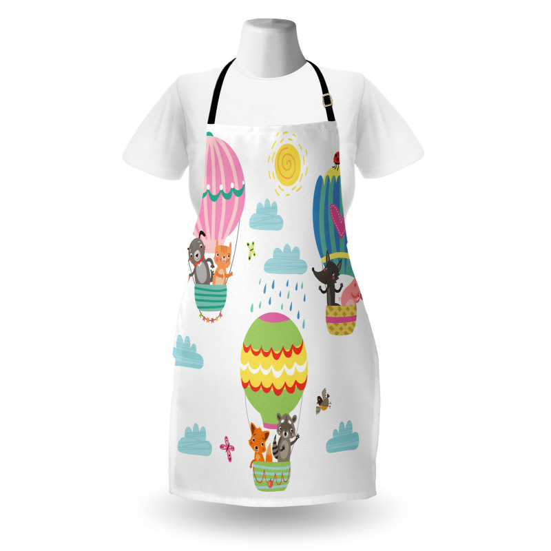 Animals Fly Nursery Apron