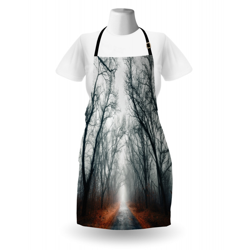 Autumn Sky and Leaves Apron