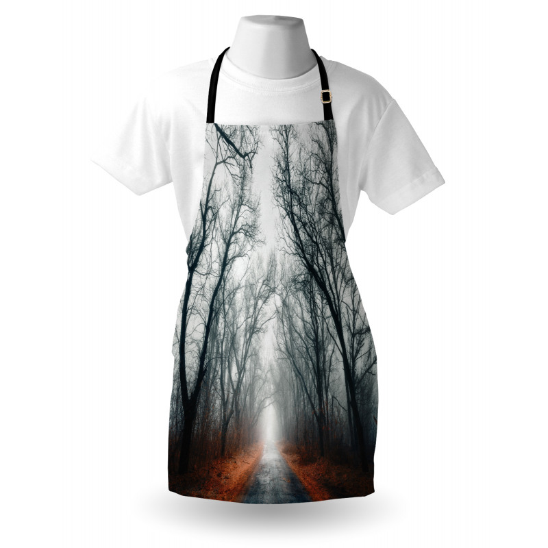 Autumn Sky and Leaves Apron