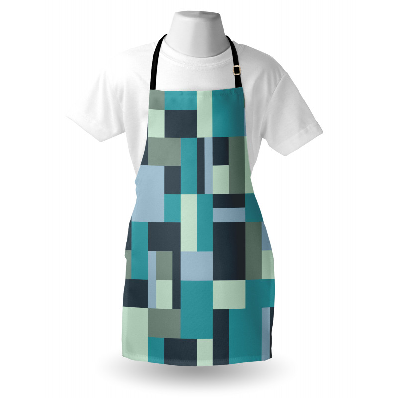 Modern Rectangular Shapes Apron