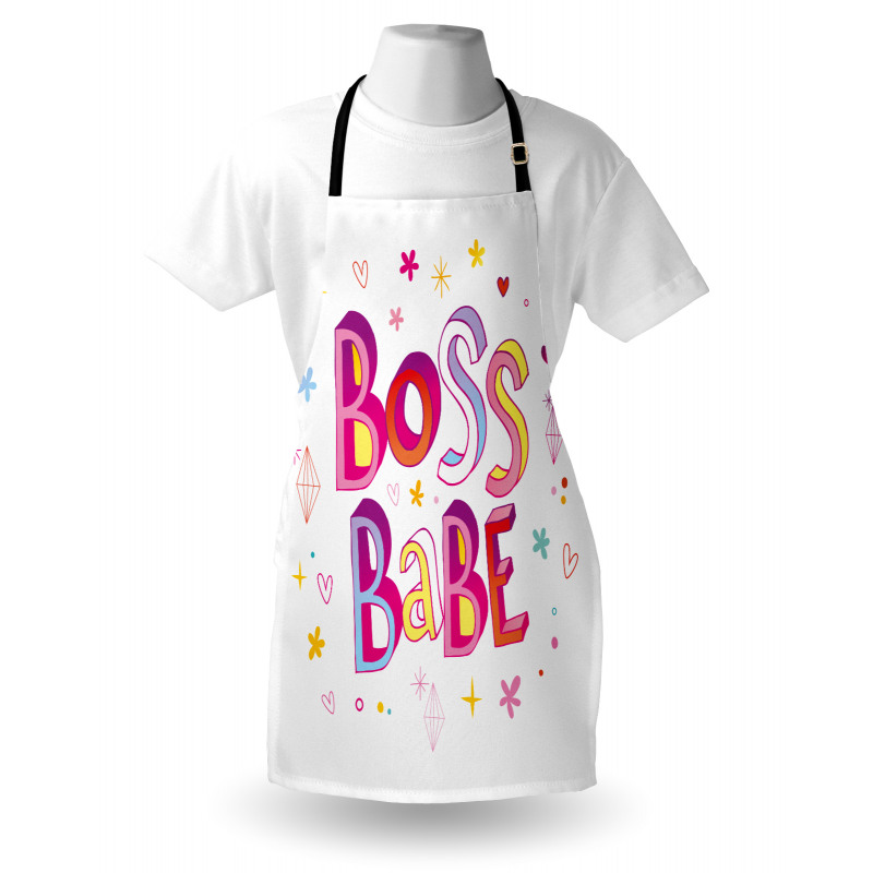 Colorful Graphic Wording Apron