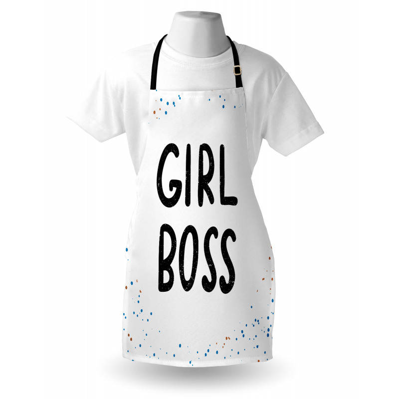 Grunge Typographic Image Apron