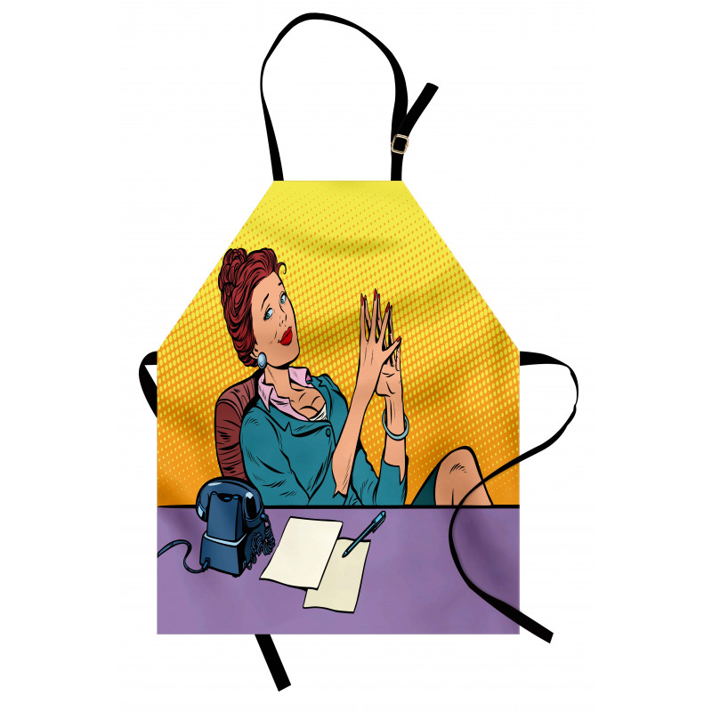 Pop Art Businesswoman Apron