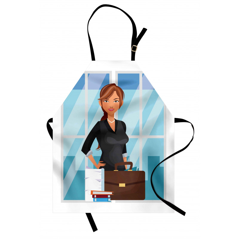 Businesswoman at Office Apron