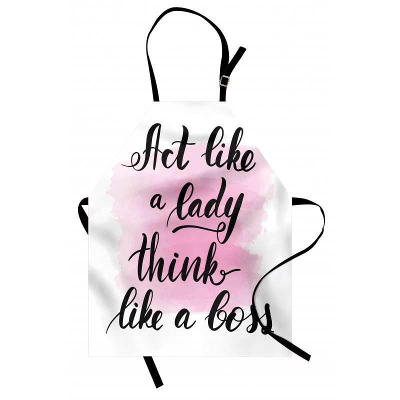 Act Like a Lady Lettering Apron