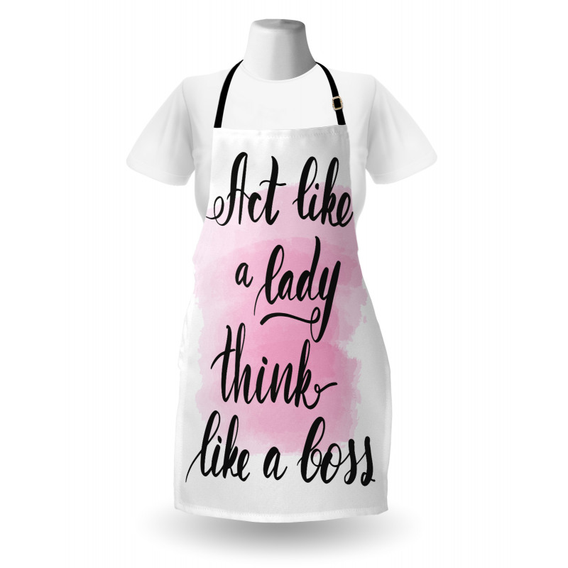 Act Like a Lady Lettering Apron