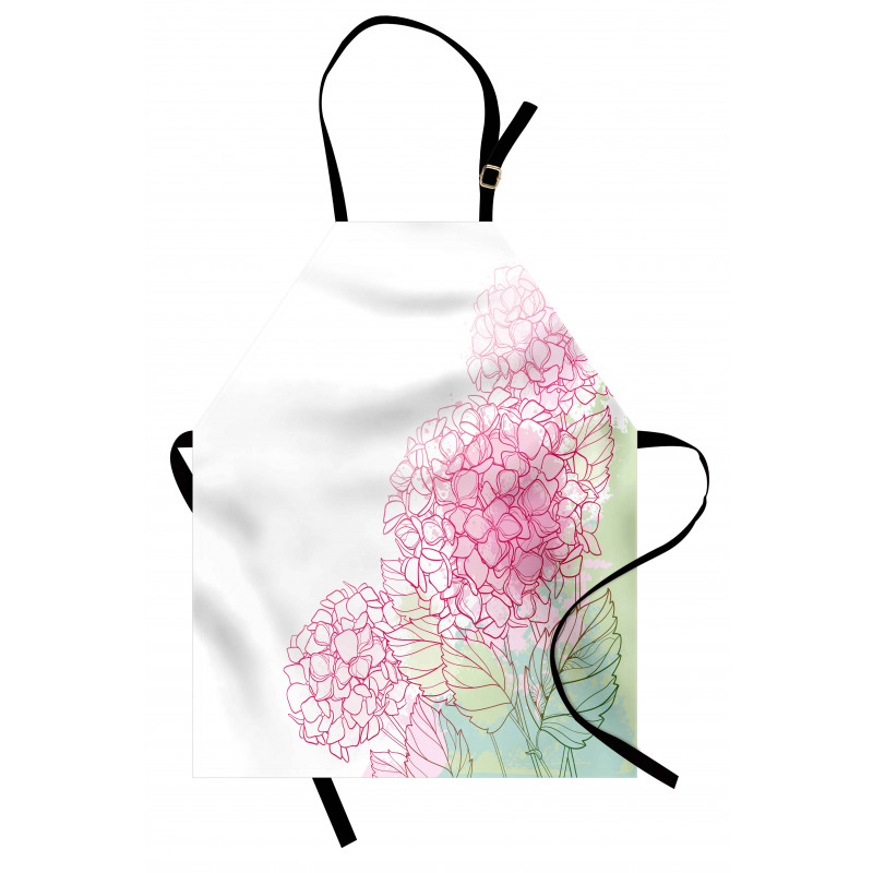 Grunge Paint Art Flowers Apron