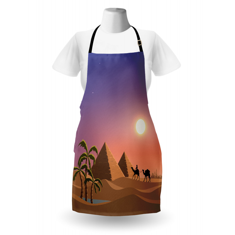 Caravan Camels Desert Scene Apron