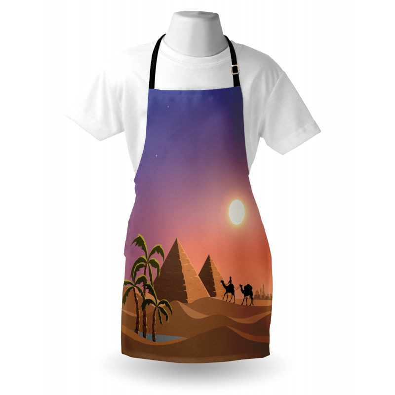 Caravan Camels Desert Scene Apron