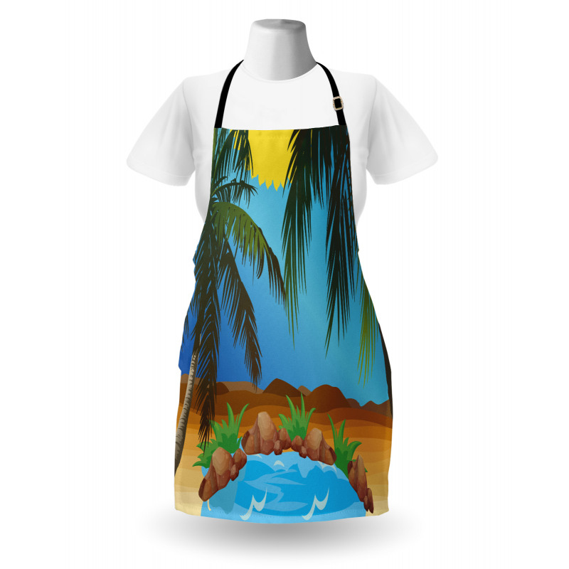 Big Palm Leaves Wild Outdoors Apron