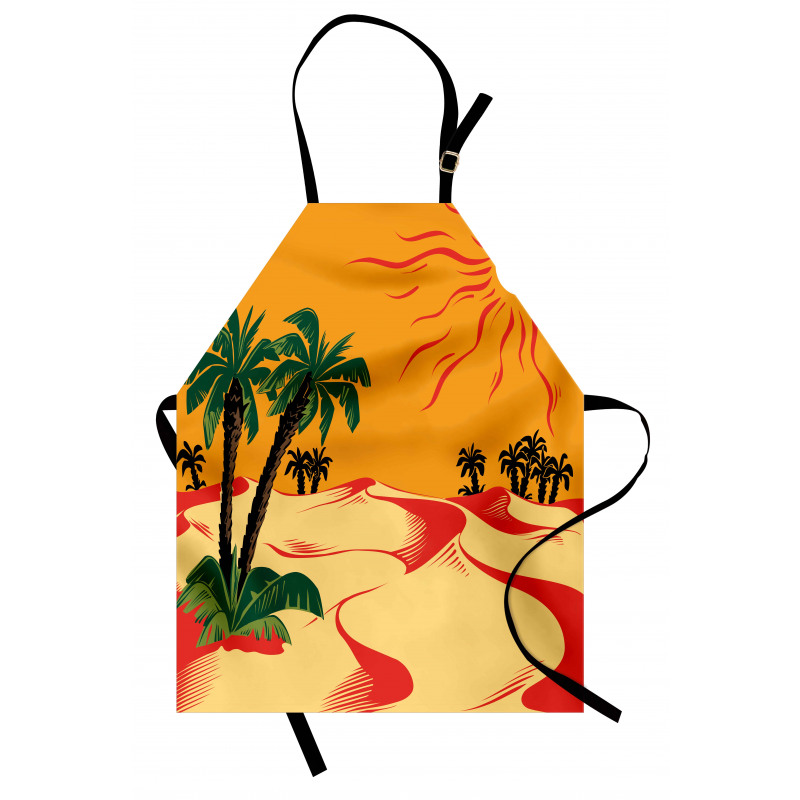 Wind Rippled Sand and Trees Apron