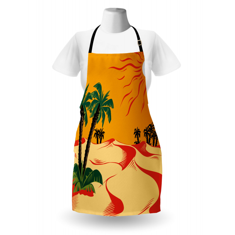 Wind Rippled Sand and Trees Apron