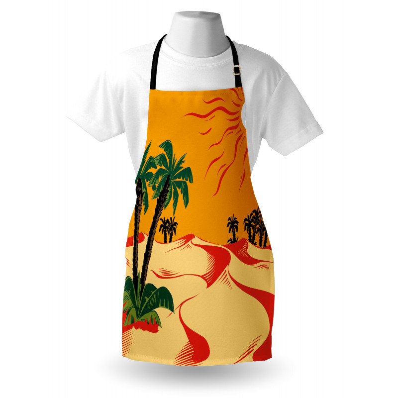 Wind Rippled Sand and Trees Apron