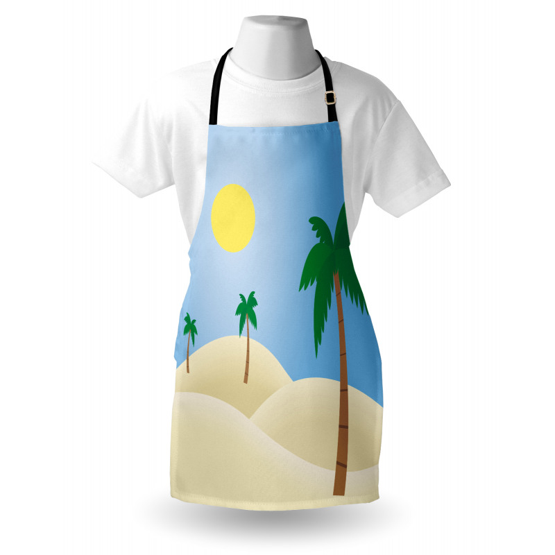 Palm Trees and a Sunny Sky Apron