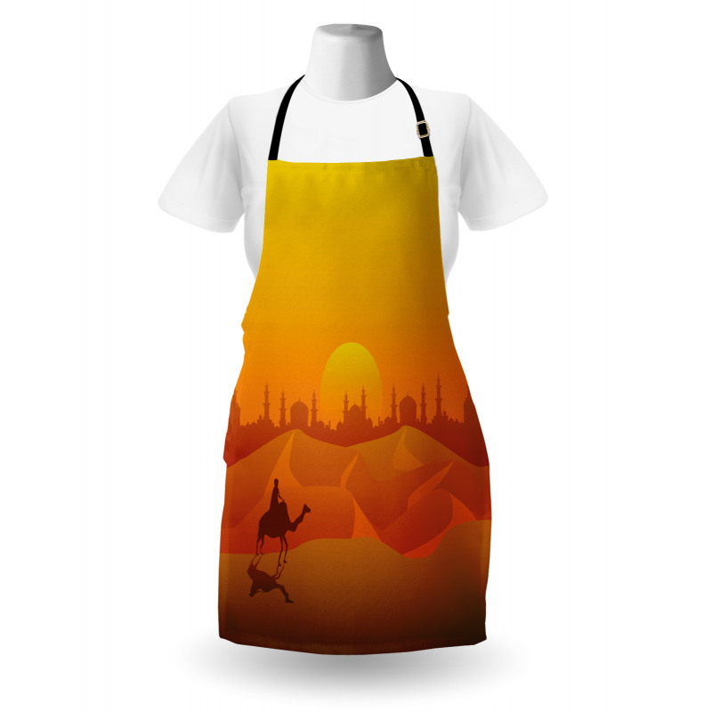 Dramatic Desert in Tangerine Apron