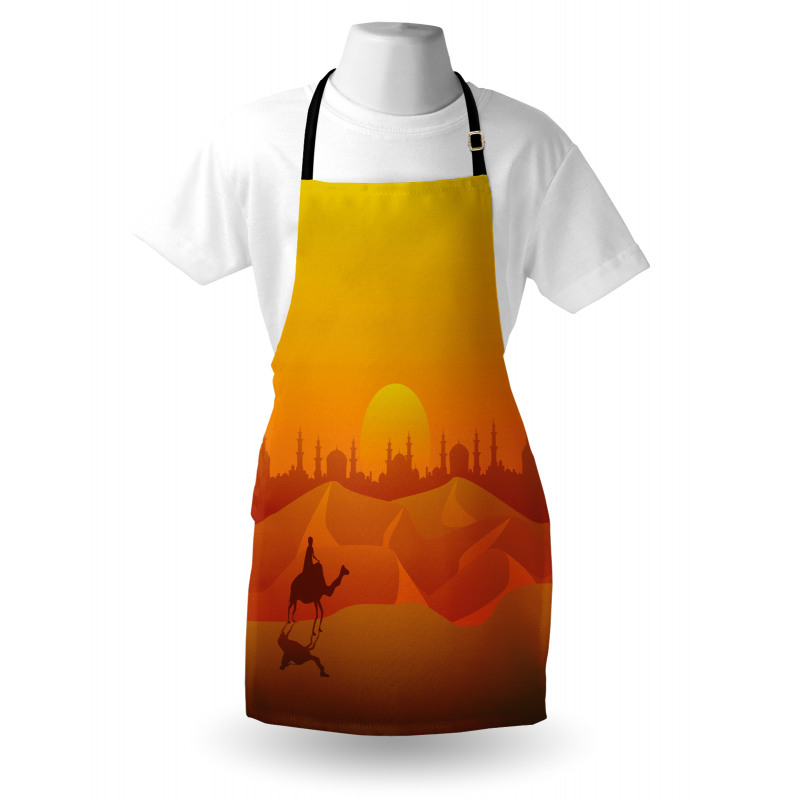 Dramatic Desert in Tangerine Apron