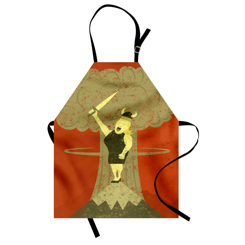 Grunge Singing Lady Apron