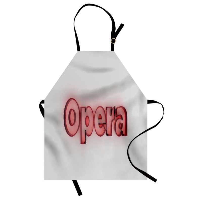 Computer Graphic Typography Apron