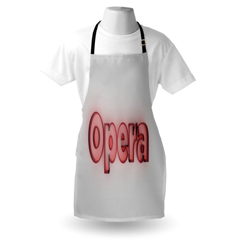 Computer Graphic Typography Apron