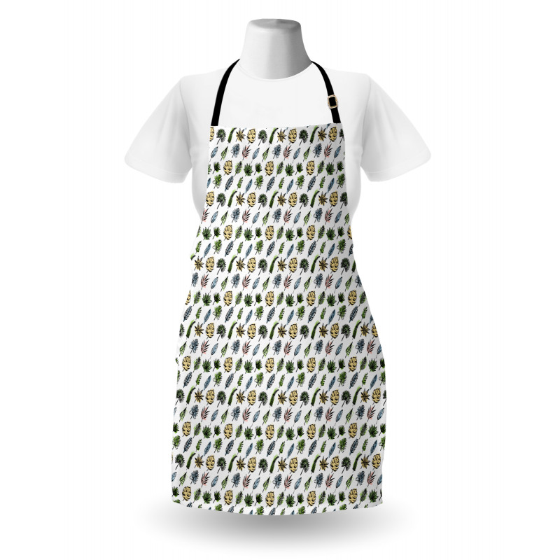 Leaves in Grunge Apron