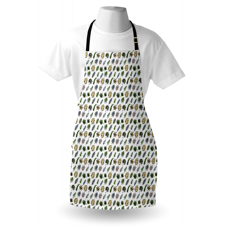 Leaves in Grunge Apron