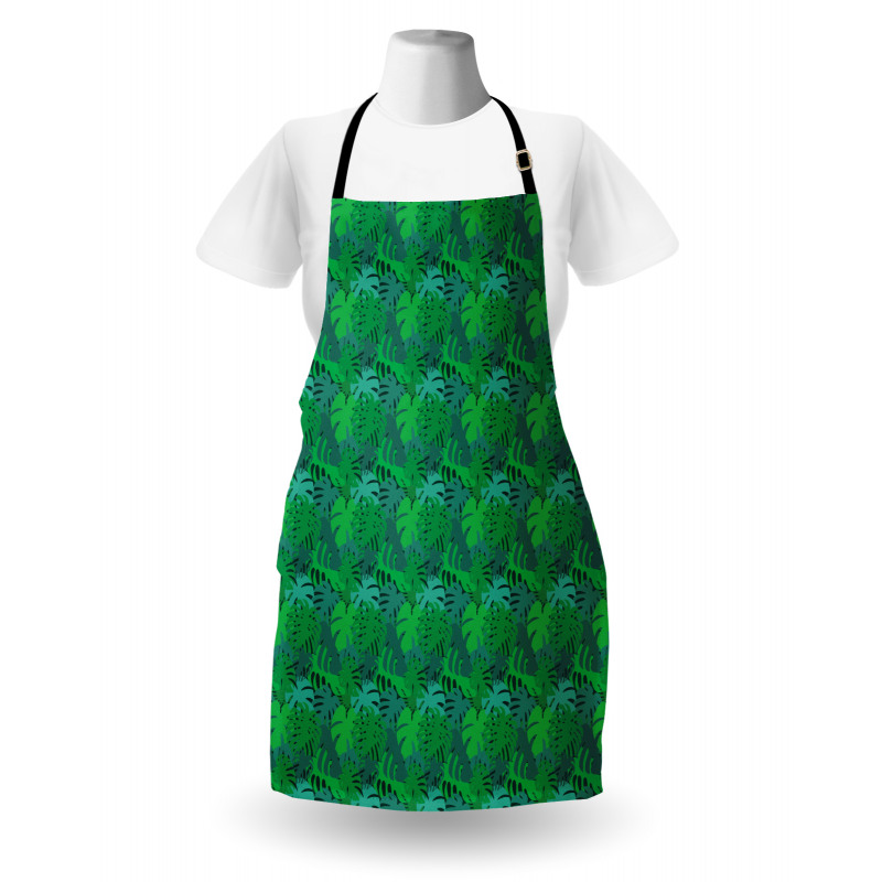 Exotic Monochrome Leaf Apron