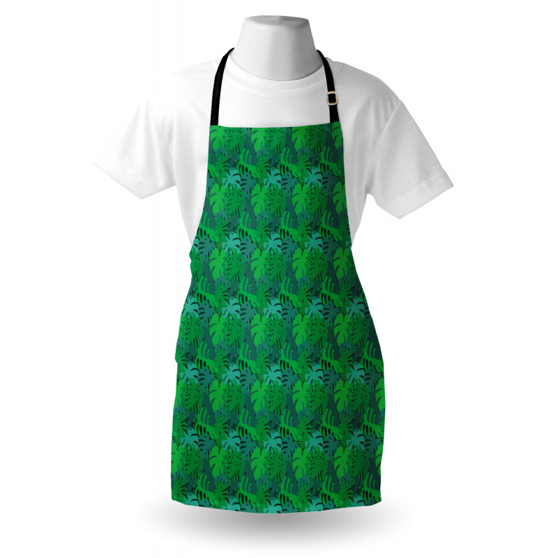 Exotic Monochrome Leaf Apron