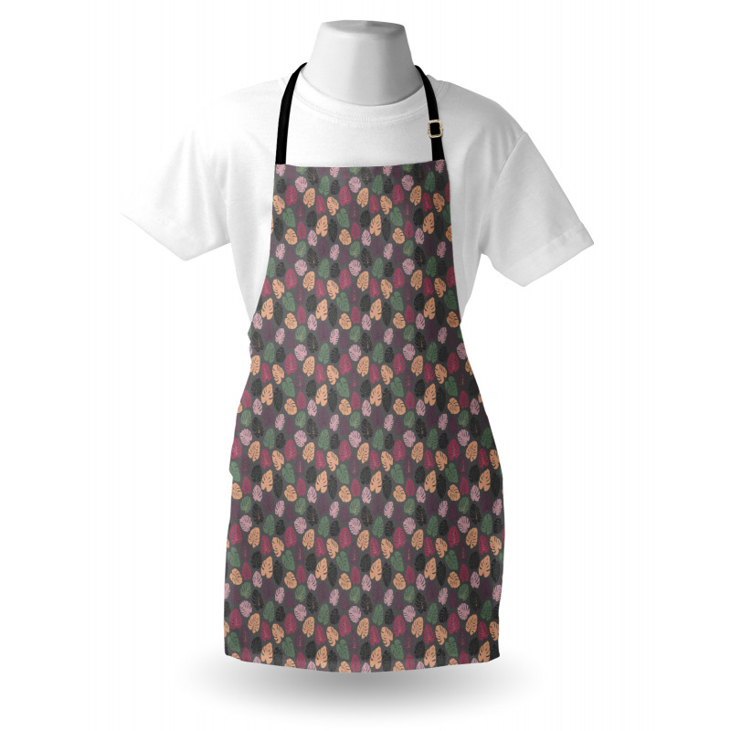 Pastel Abstract Leaves Apron