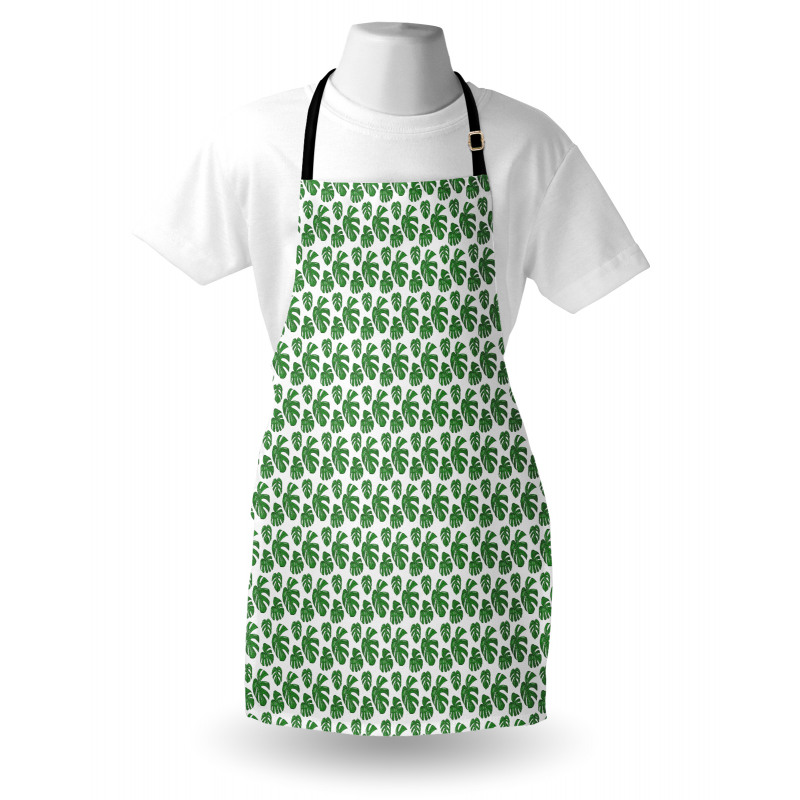 Detailed Drawn Leaves Apron