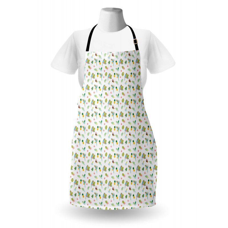 Cartoon Exotic Summer Apron