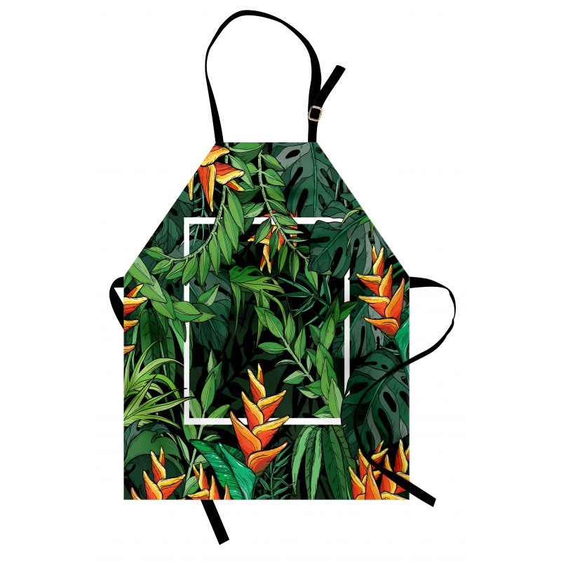 Modern Jungle Square Apron