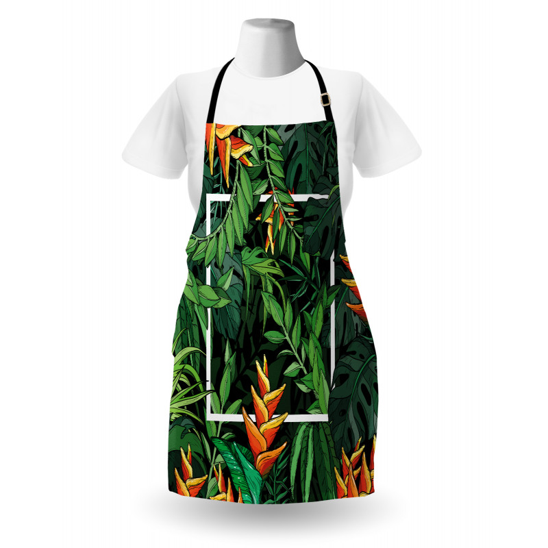 Modern Jungle Square Apron