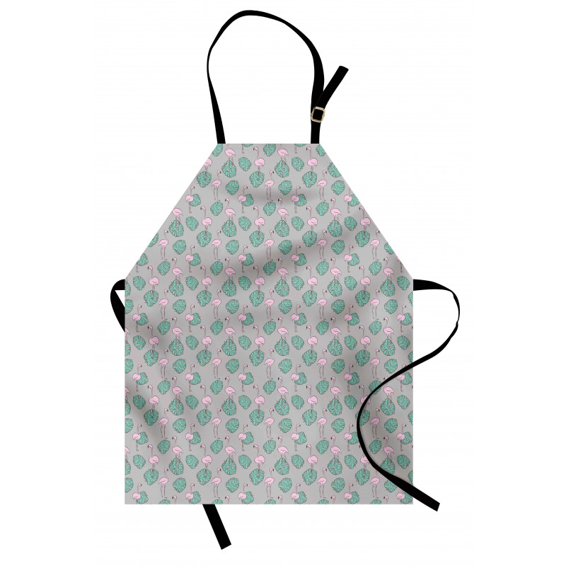 Flamingo and Leaves Apron