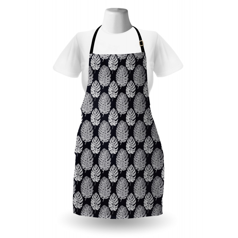 Modernistic Leaves Art Apron