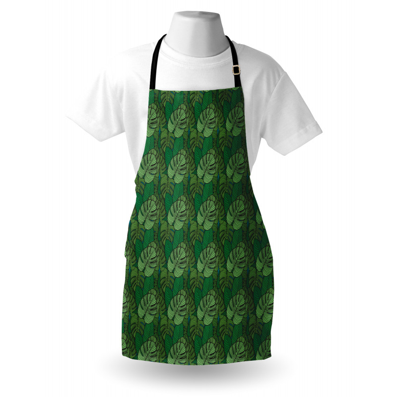 Dark Toned Monstera Apron