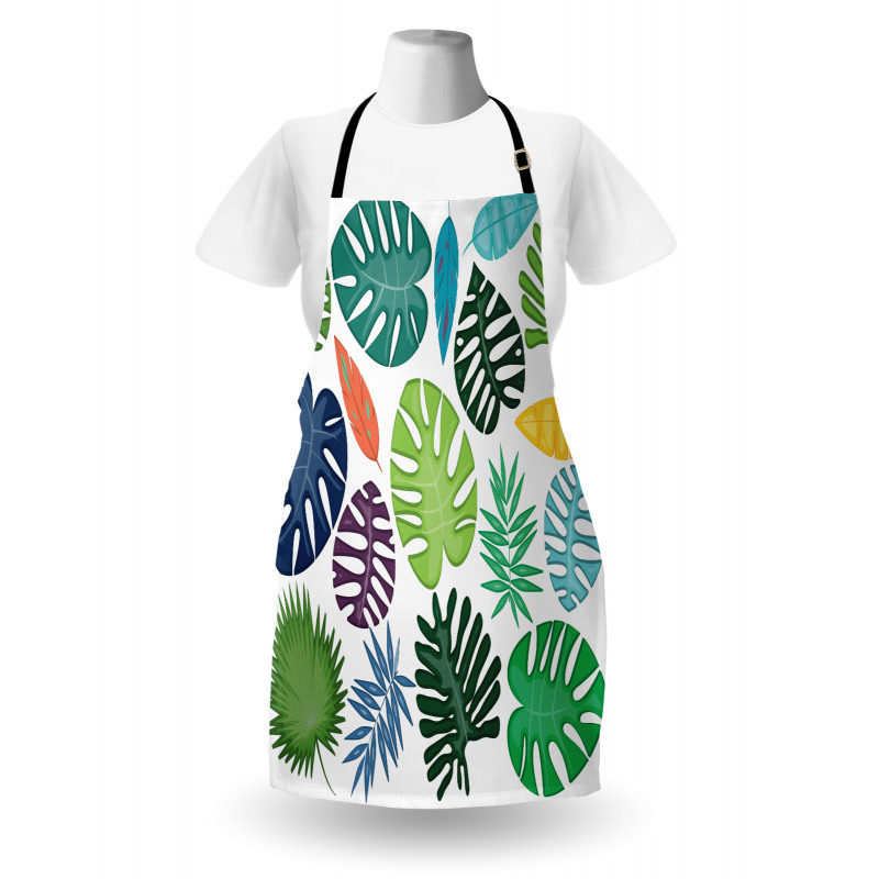 Colorful Bold Leaves Apron