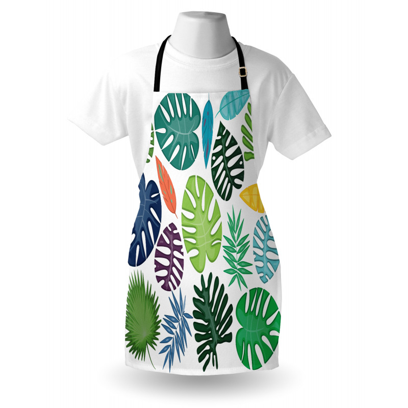 Colorful Bold Leaves Apron