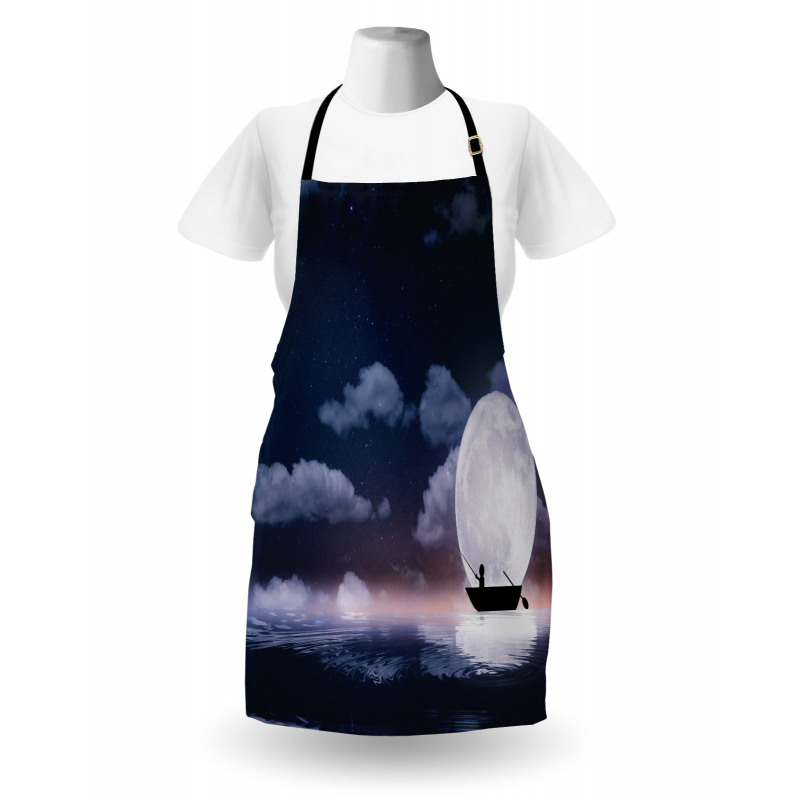 Fisherman in Boat Night Apron