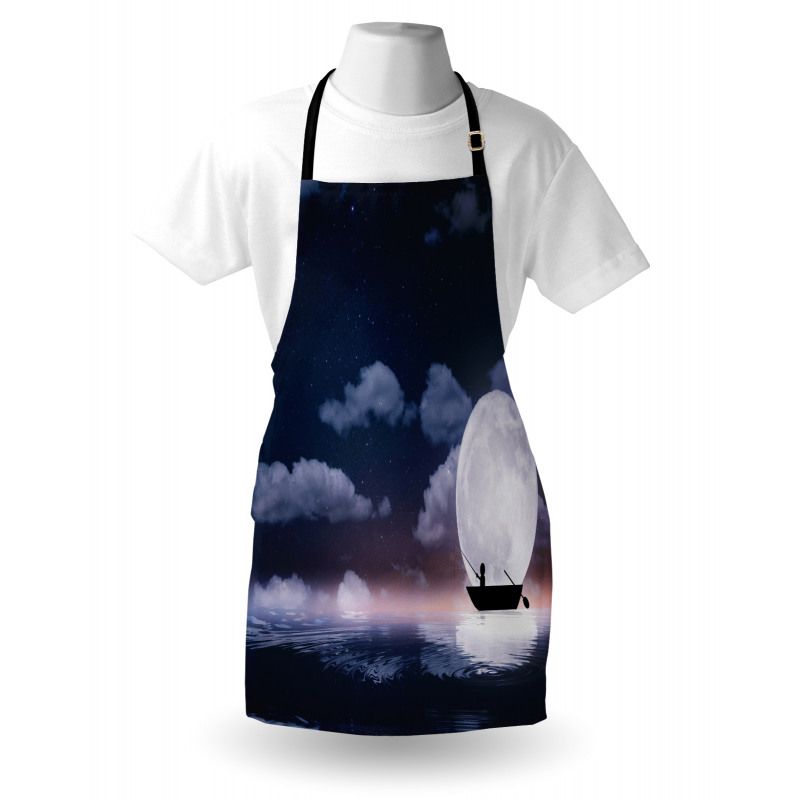 Fisherman in Boat Night Apron