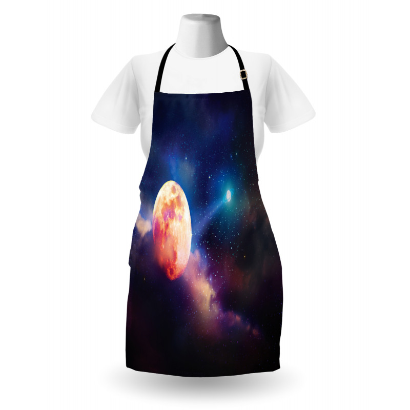 Cosmic Scene with Planets Apron