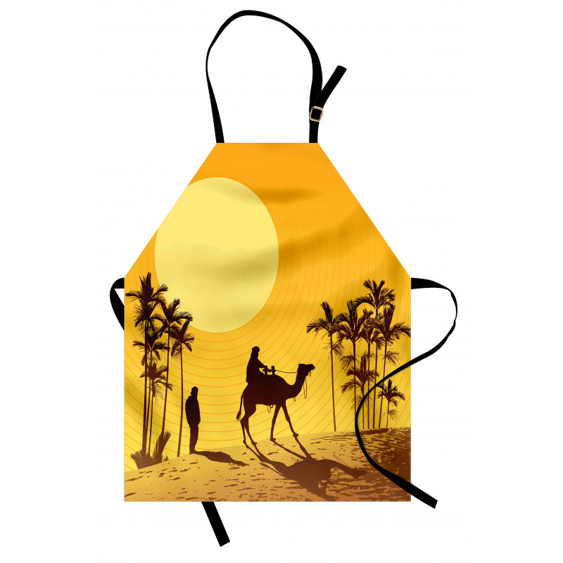 Camel Men and Palms Apron