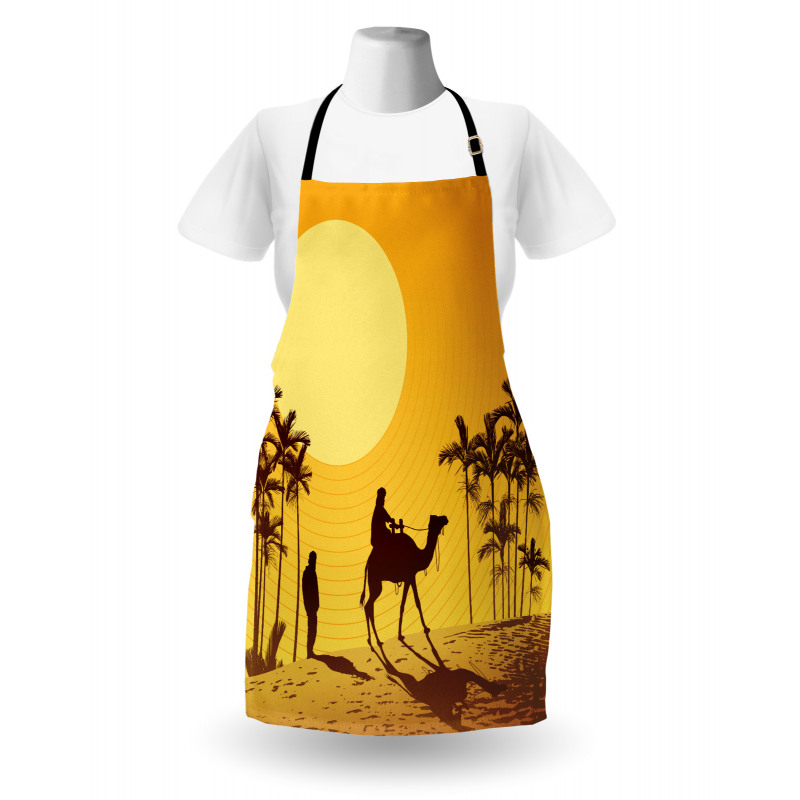 Camel Men and Palms Apron