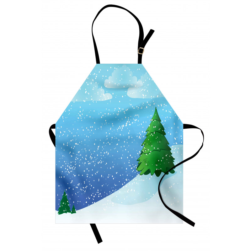 Snow Pouring onto Trees Apron