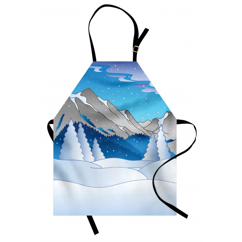 Mountainous Scenery Apron