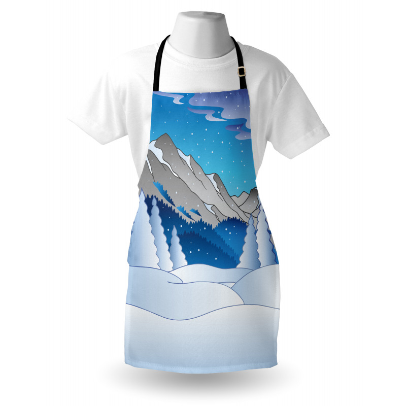 Mountainous Scenery Apron