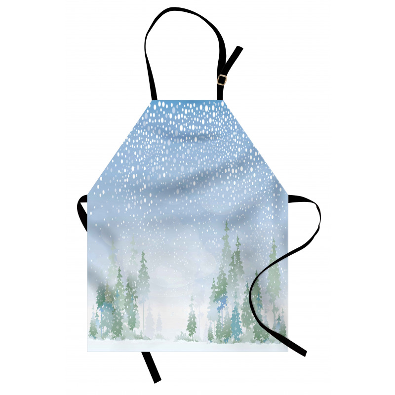 Misty Outdoor Scene Apron