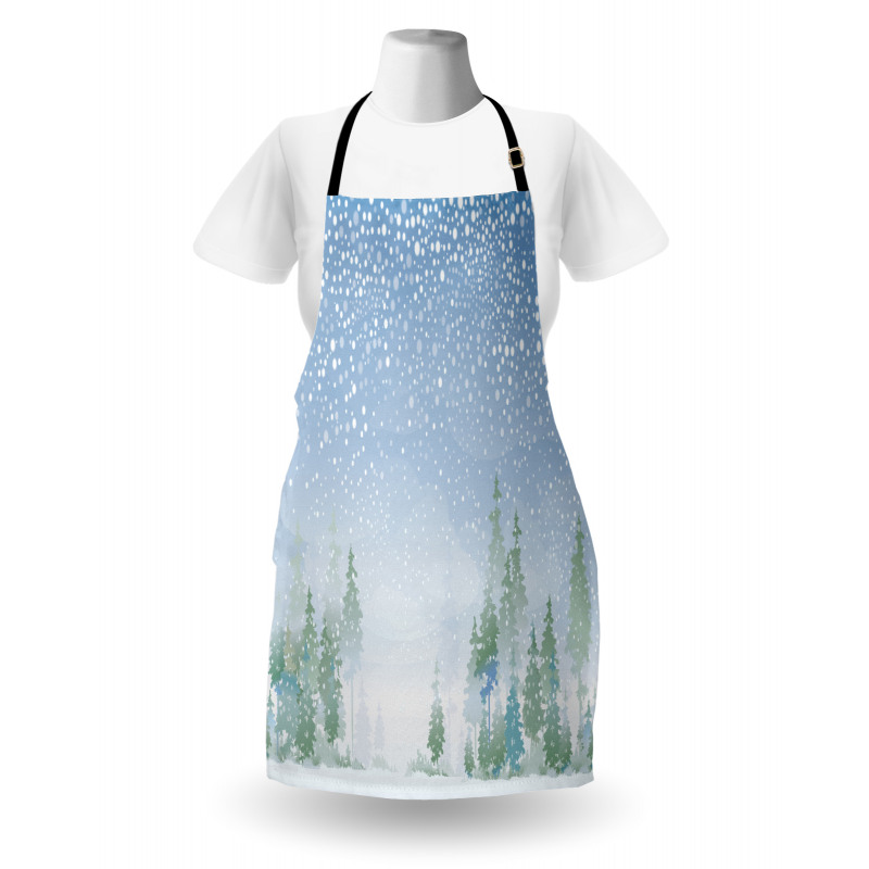 Misty Outdoor Scene Apron