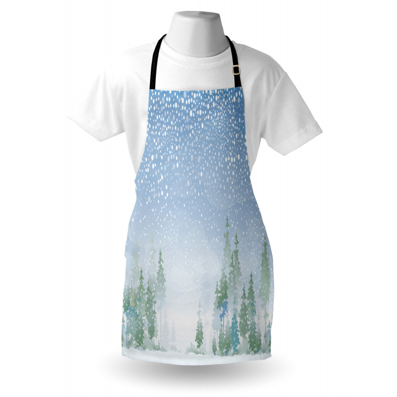 Misty Outdoor Scene Apron