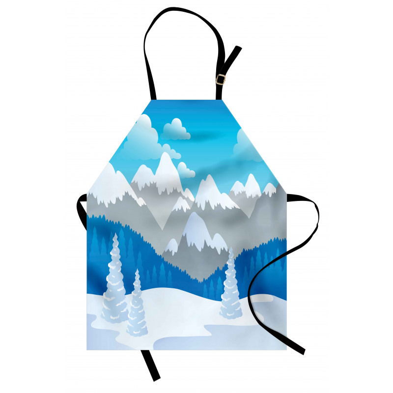 Snow-Capped Mountains Apron