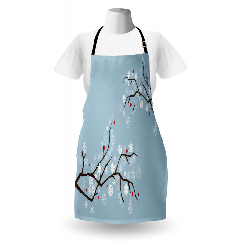 Snowflakes on Branches Apron